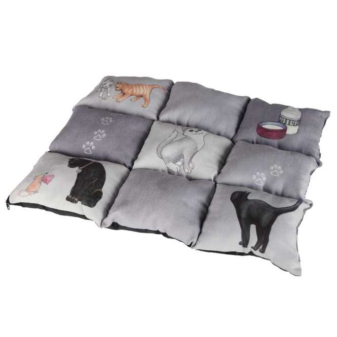 Trixie Katzendecke Patchwork Cat - grau