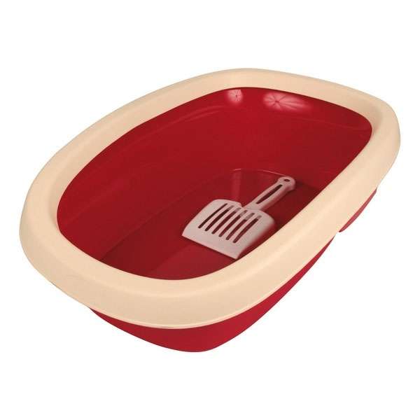 Trixie Katzentoilette Carlo 2 - bordeaux/creme