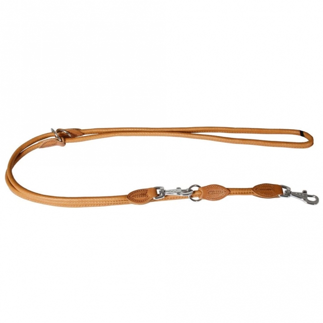 Karlie Führleine Elegance Kalbleder - Rund - Cognac